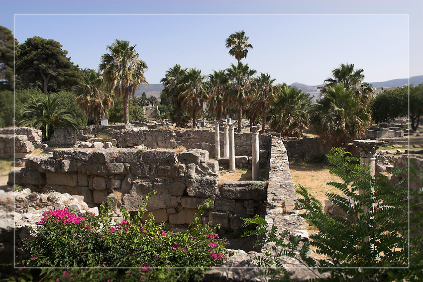 Antike Ruinen, mitten in Kos-Stadt