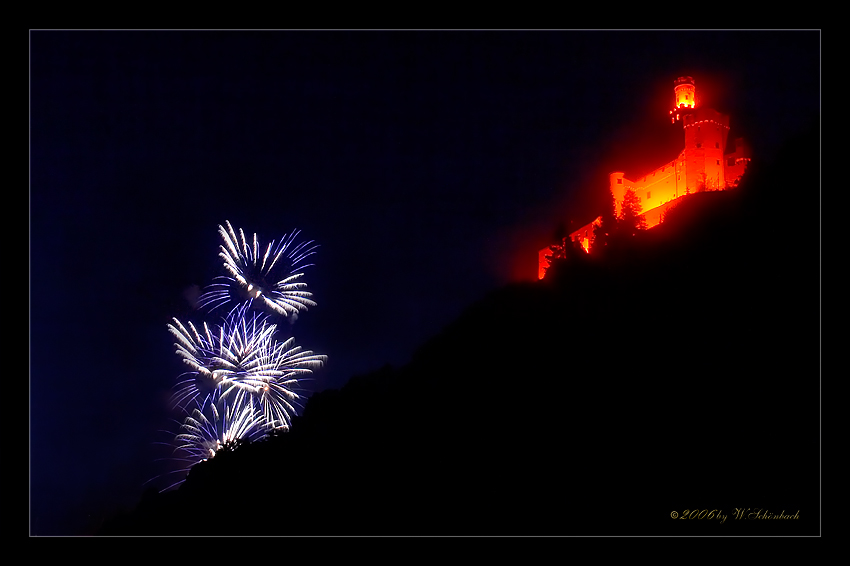 Rhein in Flammen in Braubach