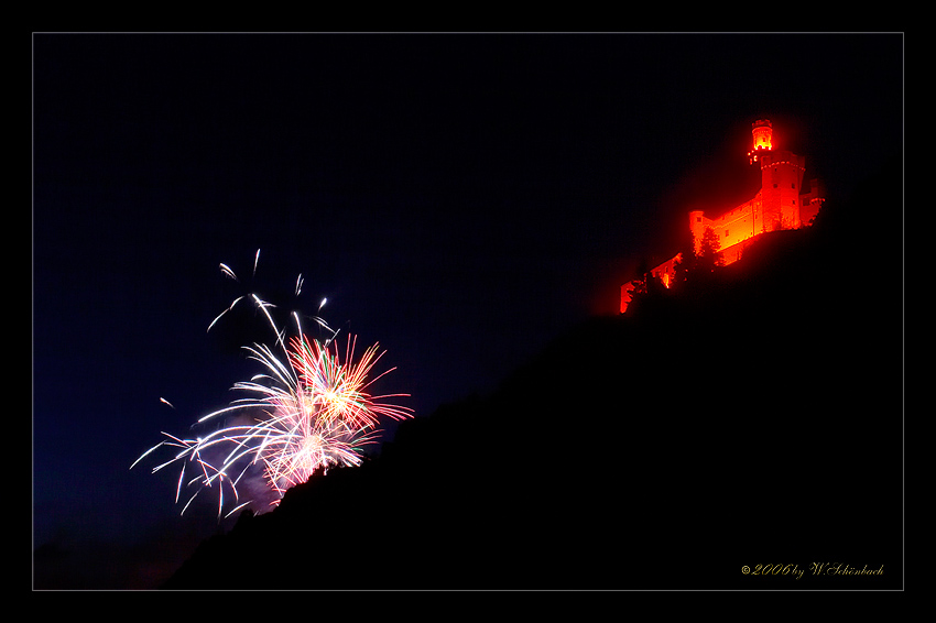 Rhein in Flammen in Braubach